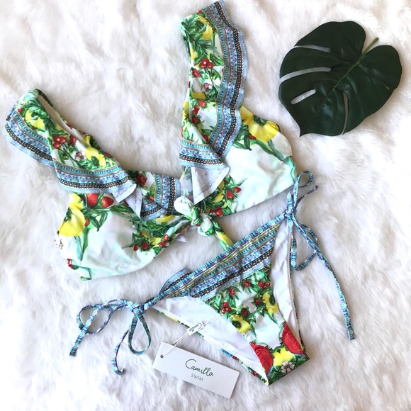 Camilla Other - NEW Camilla One Flew Over Tie Front Bikini